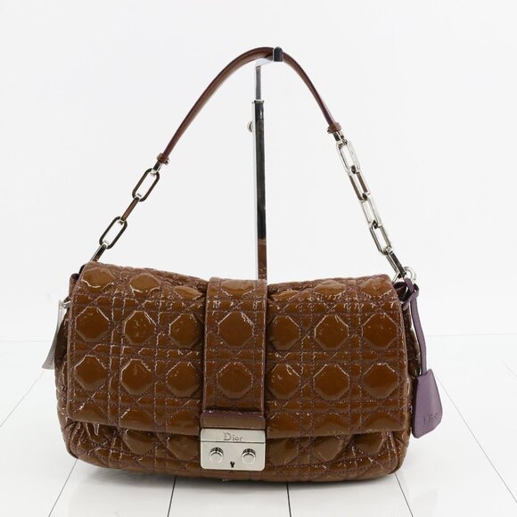 DIOR Cannage  Shoulder Bag Brown - Picture 1 of 8